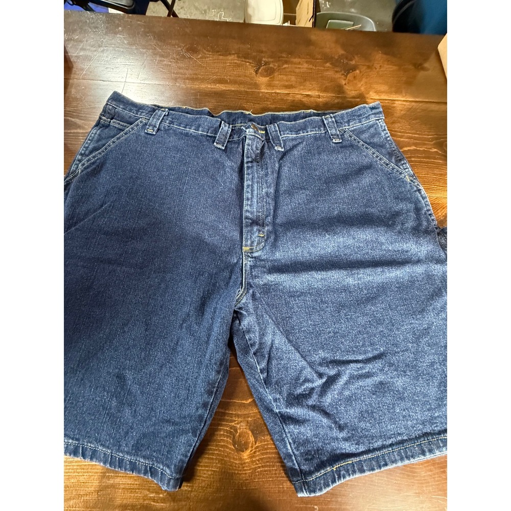 Wrangler Mens Denim Carpenter Shorts Blue Utility Hammer Loop 44 112336233